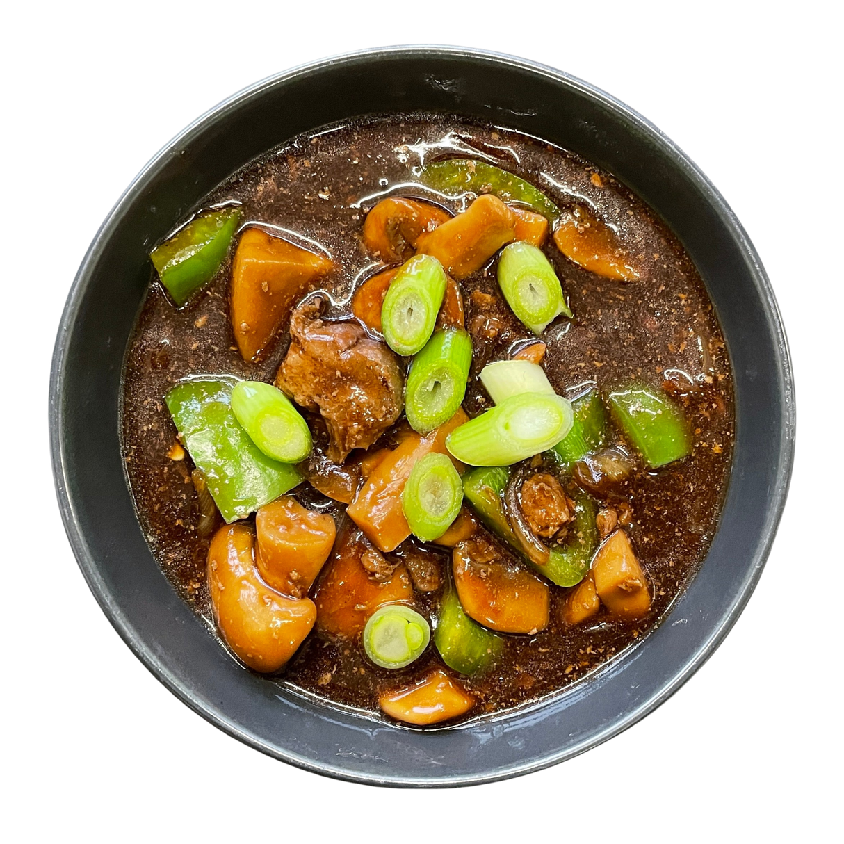 Thai oksegryde med østerssauce gryderet
