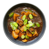 Thai oksegryde med østerssauce gryderet